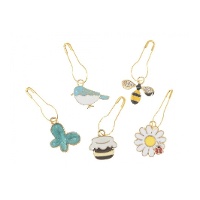 Marcadores de ponto de aço em forma de mola - Milward - 5 unidades