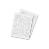 Autocolantes de jardim em espuma 3D - 2 folhas
