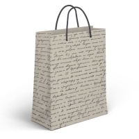 Saco de oferta 45 x 33 x 10 cm com texto escrito - 1 unid.