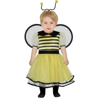 Fato de abelha com vestido para bebé
