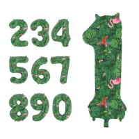 Balão de número Jungle Vibe 86 cm - Folat