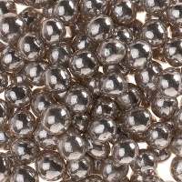 Pérolas de chocolate crispy prateadas de 5 mm - Dekora - 350 gr