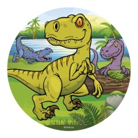 Papel de açúcar dinossauro de 16 cm