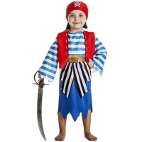 Fato de pirata berbere azul para rapariga