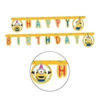 Grinalda Feliz Aniversário Minions 2 m