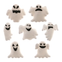 Figuras de açúcar fantasma 2D - Dekora - 70 unidades