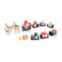 Calendário do Advento do Pai Natal num trenó