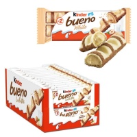 Kinder chocolate branco recheado com creme de avelã - Kinder - 30 unidades