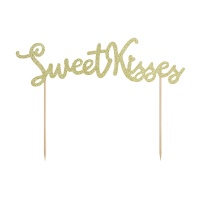 Topo de bolo Sweet Kisses - 1 peça