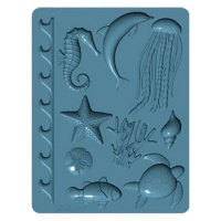 Silicone molde animal marinho 12,5 x 9,5 cm - Sculpey