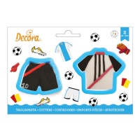 Cortadores de malas de futebol - Decorar - 2 unidades