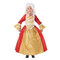 Fato de época vermelho para rapariga