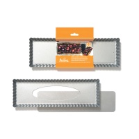 Forma retangular para bolos encaracolados com base de aço amovível 35 x 11 x 2,5 cm - Decorar