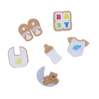 Bonecos de açúcar para bebé - PME - 6 unid.
