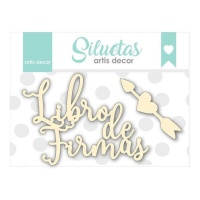 Aglomerado de livro de assinaturas com seta - Artis decor - 2 unidades