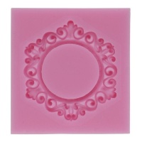 5,5 x 6 cm Moldura 1 molde de silicone - Artis decor