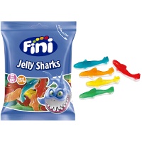 Tubarões multicolor - Fini Jelly Sharks - 90 gr