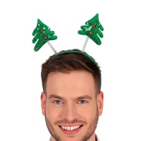 Bandolete árvore de Natal com lantejoulas