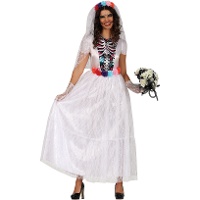 Fantasia de Noiva Catrina para Mulher