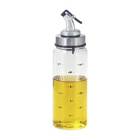 Dosador de azeite transparente em vidro borossilicato - 300 ml