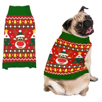 Suéter de Natal de rena para cachorro