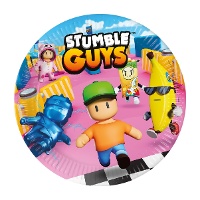 Pratos Stumble Guys 23 cm - 8 unidades