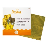 Folhas para embrulhar tabletes de chocolate 20 x 20 cm - Decora - 150 unid.