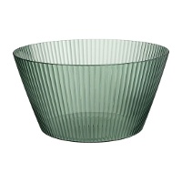 Saladeira listrada de acrílico 22,5 cm