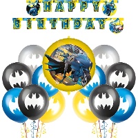 Kit de decoração para festa do Batman - 18 peças