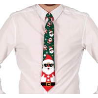 Gravata de Natal divertida do Papai Noel