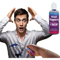 Tinta mágica desaparecente para brincadeiras