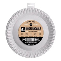 Pratos de cartão metalizados de 23 cm - 10 unidades