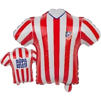 Balão do Atlético de Madrid em formato de camisa - 60 x 57 cm