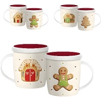 Chávena de Natal doce de 350 ml com filtro de chá - 1 peça