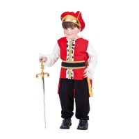 Fato de rei medieval para bebé