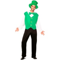 Fato de St. Patricks Irish para adulto