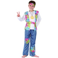 Fatos de hippie pacifista para crianças