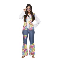 Fato de Hippie Pacifista para Mulher