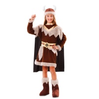 Fantasia de viking nórdico para menina