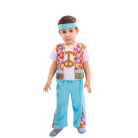 Fato hippie da paz para bebé menino