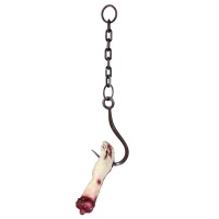 Pendente mão de gancho ensanguentada - 79 cm