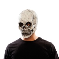 Máscara de esqueleto com luz