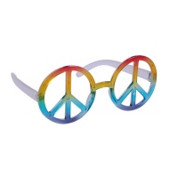 Óculos hippie multicoloridos