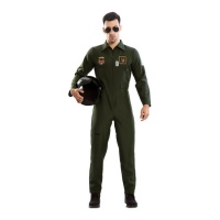 Fato de piloto de caça da Força Aérea para adultos