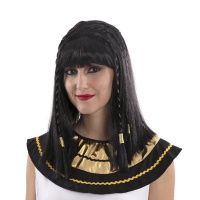 Peruca egípcia com tranças para mulher