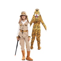 Fato de caçador e tigre para criança