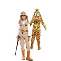 Traje de Tigre e Caçador Infantil