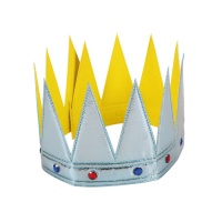Coroa medieval para crianças - 12 x 56 cm