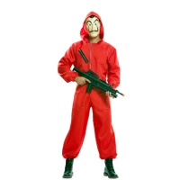 Fato de Ladrão da Casa de Papel Deluxe com Máscara para Adultos