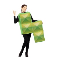 Fato de Tetris verde para adultos
